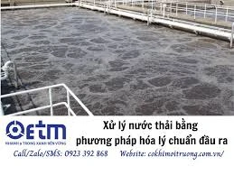 Xử lý nước thải bằng phương pháp hóa lý chuẩn đầu ra