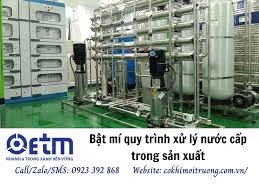 Bật mí quy trình xử lý nước cấp trong sản xuất
