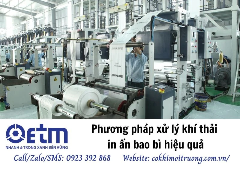Phương pháp xử lý khí thải in ấn bao bì hiệu quả