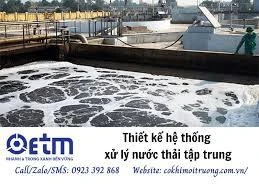 Thiết kế hệ thống xử lý nước thải tập trung