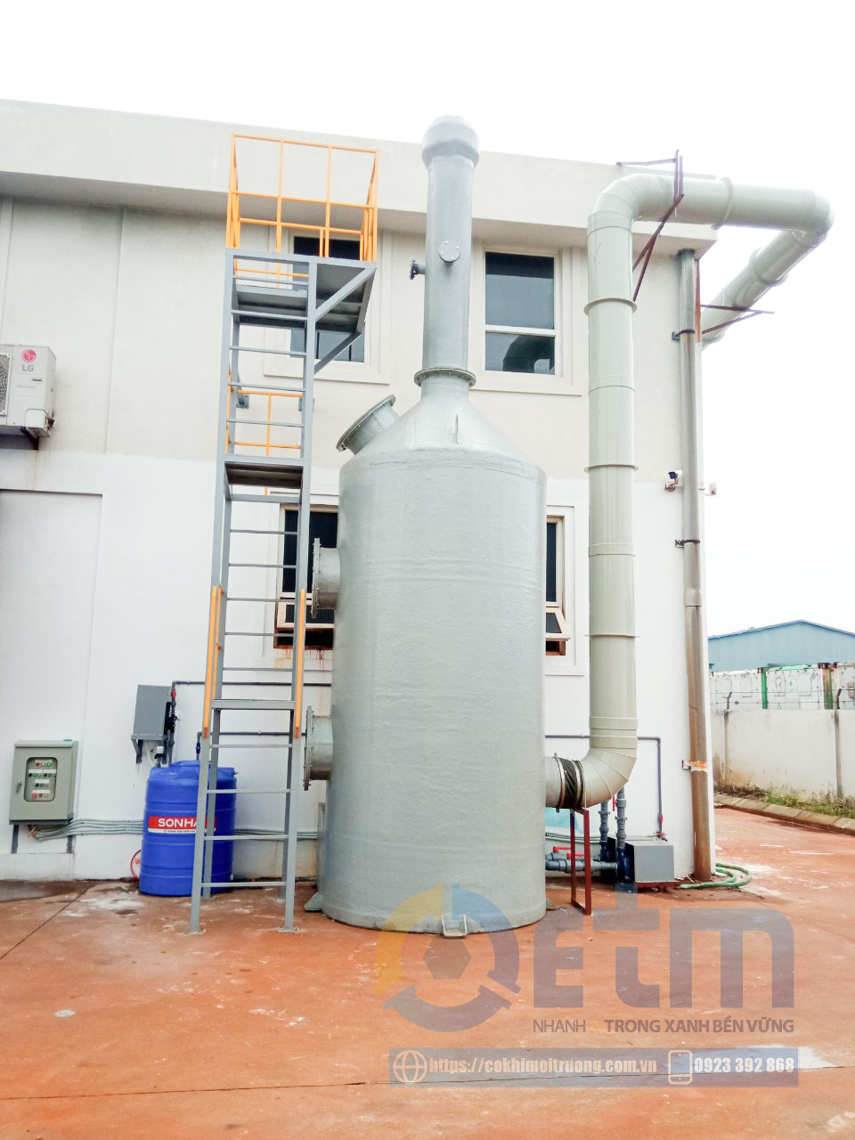 Hệ thống xử lý khí thải nhà máy KMS