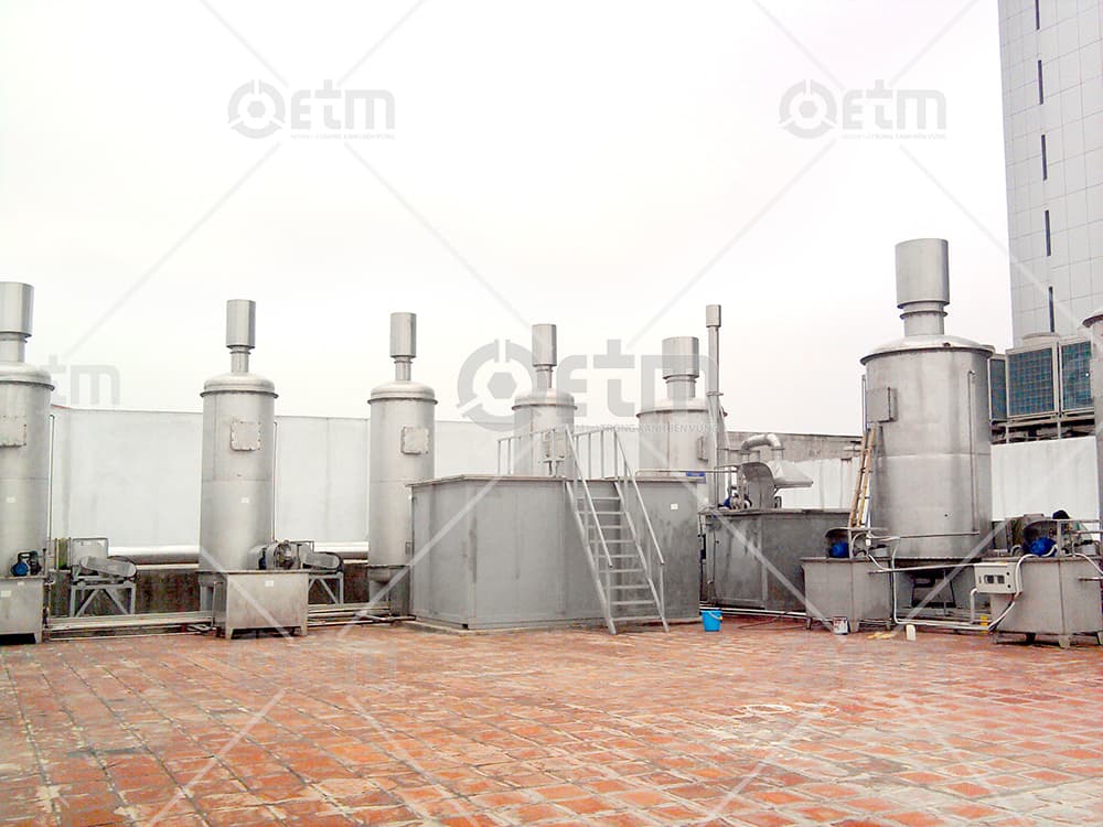  hệ thống xử lý khí thải cho tòa nhà dầu khí
