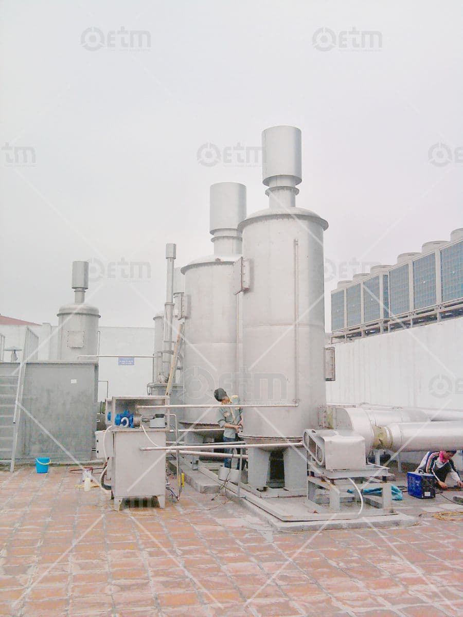hệ thống xử lý khí thải cho tòa nhà dầu khí